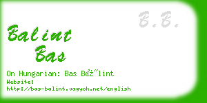 balint bas business card